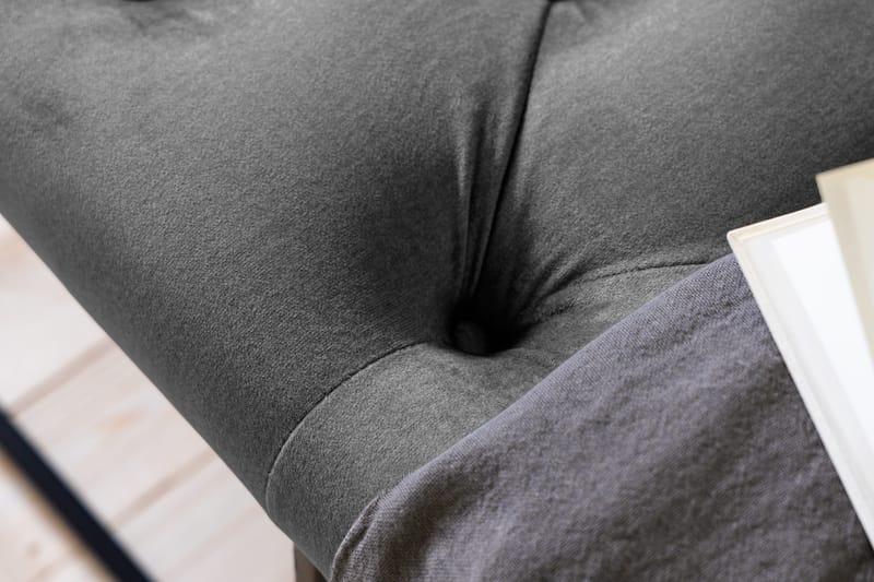 Ella Sittbänk 120cm Djuphäftad - Mörkgrå - Möbler - Vardagsrum - Stolar & sittmöbler - Sittbänk