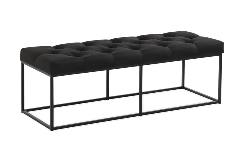 Ella Sittbänk 120cm Djuphäftad, Svart