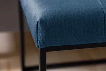 Ella Sittbänk 120cm Rutig - Blå/Sammet - Möbler - Vardagsrum - Stolar & sittmöbler - Sittbänk