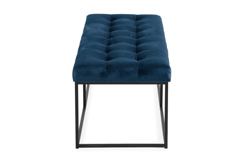 Ella Sittbänk 120cm Rutig - Blå/Sammet - Möbler - Vardagsrum - Stolar & sittmöbler - Sittbänk