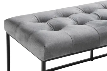 Ella Sittbänk 120cm Rutig - Grå/Sammet - Möbler - Vardagsrum - Stolar & sittmöbler - Sittbänk