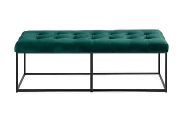 Ella Sittbänk 120cm Rutig - Grön/Sammet - Möbler - Vardagsrum - Stolar & sittmöbler - Sittbänk