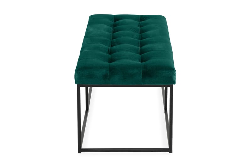 Ella Sittbänk 120cm Rutig - Grön/Sammet - Möbler - Vardagsrum - Stolar & sittmöbler - Sittbänk