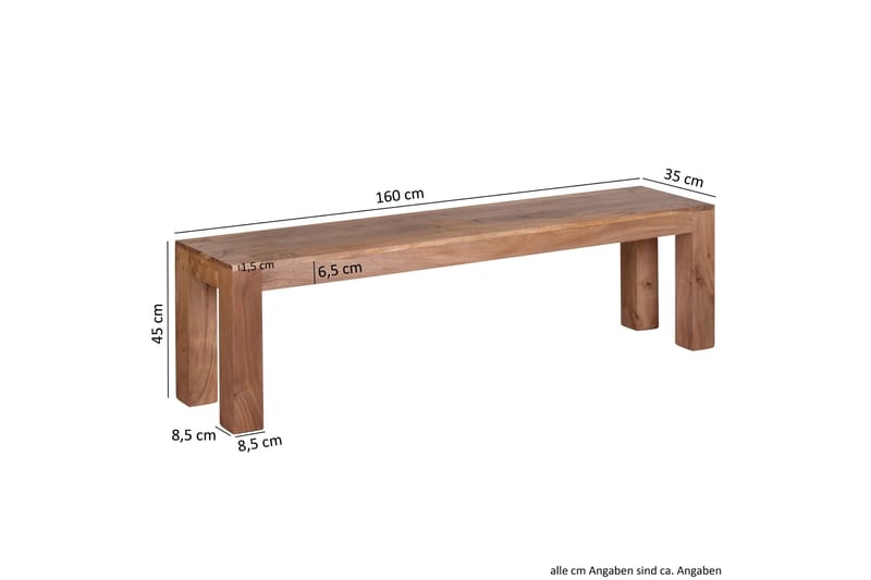 Falat Sittbänk - Brun - Möbler - Vardagsrum - Stolar & sittmöbler - Sittbänk