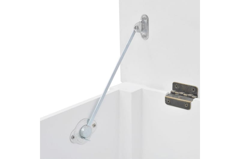 Förvaringsbänk barockstil MDF vit - Vit - Möbler - Vardagsrum - Stolar & sittmöbler - Sittbänk