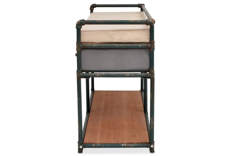 Förvaringsbänk med dyna 107,5x34,5x59 cm - Flerfärgad - Möbler - Vardagsrum - Stolar & sittmöbler - Sittbänk