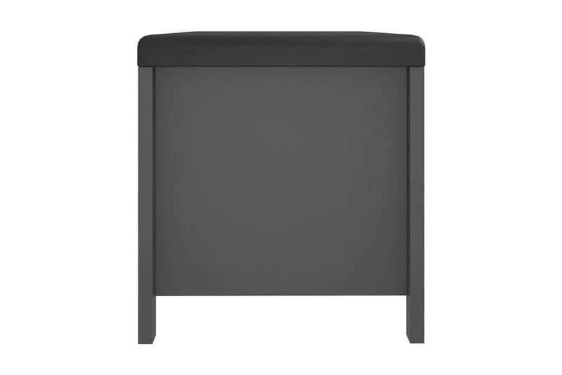 Förvaringsbänk med dyna grå 105x40x45 cm spånskiva - Grå - Möbler - Vardagsrum - Stolar & sittmöbler - Sittbänk
