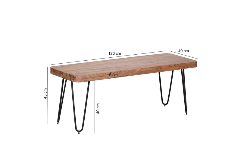 Fumiyo Sittbänk - Brun - Möbler - Vardagsrum - Stolar & sittmöbler - Sittbänk