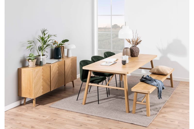 Galwa Sittbänk - Svart/Matt Ek - Möbler - Vardagsrum - Stolar & sittmöbler - Sittbänk