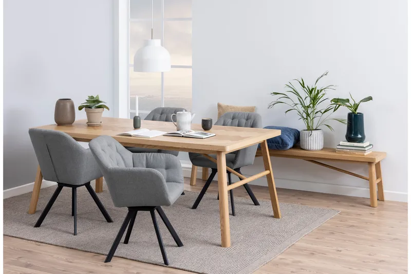 Galwa Sittbänk - Svart/Matt Ek - Möbler - Vardagsrum - Stolar & sittmöbler - Sittbänk