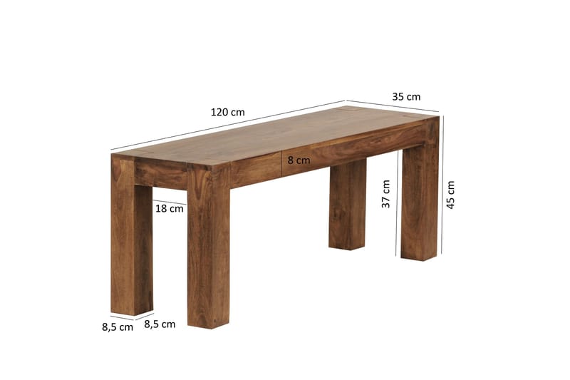Groenenboom Sittbänk - Brun - Möbler - Vardagsrum - Stolar & sittmöbler - Sittbänk