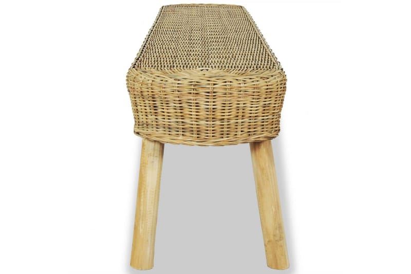 Hallbänk 110x35x45 cm naturlig rotting - Brun - Möbler - Vardagsrum - Stolar & sittmöbler - Sittbänk