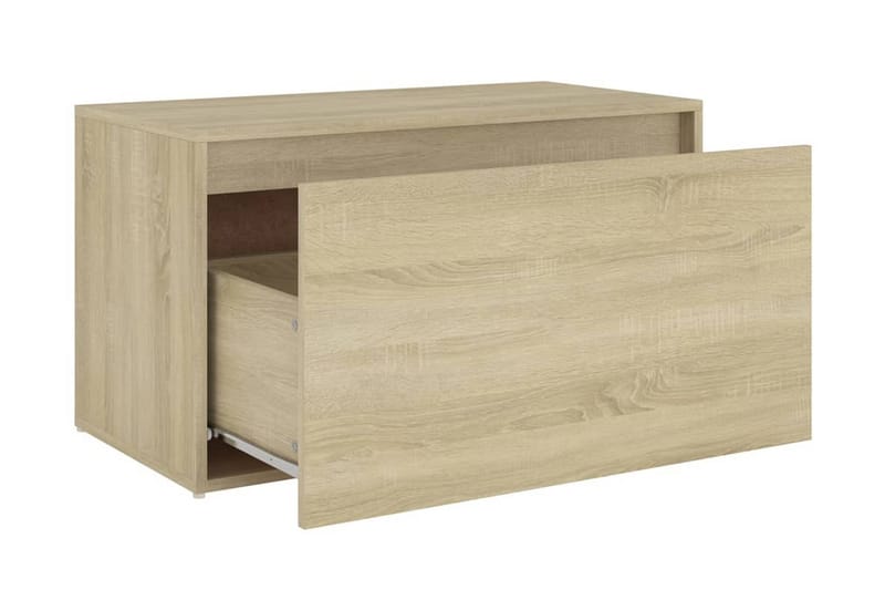 Hallbänk 80x40x45 cm sonoma-ek spånskiva - Brun - Möbler - Vardagsrum - Stolar & sittmöbler - Sittbänk