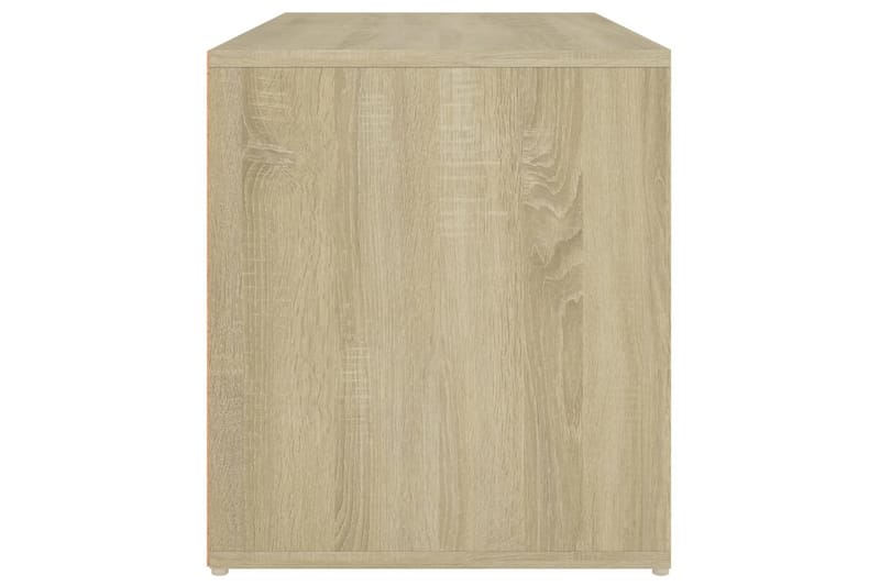 Hallbänk 80x40x45 cm sonoma-ek spånskiva - Brun - Möbler - Vardagsrum - Stolar & sittmöbler - Sittbänk