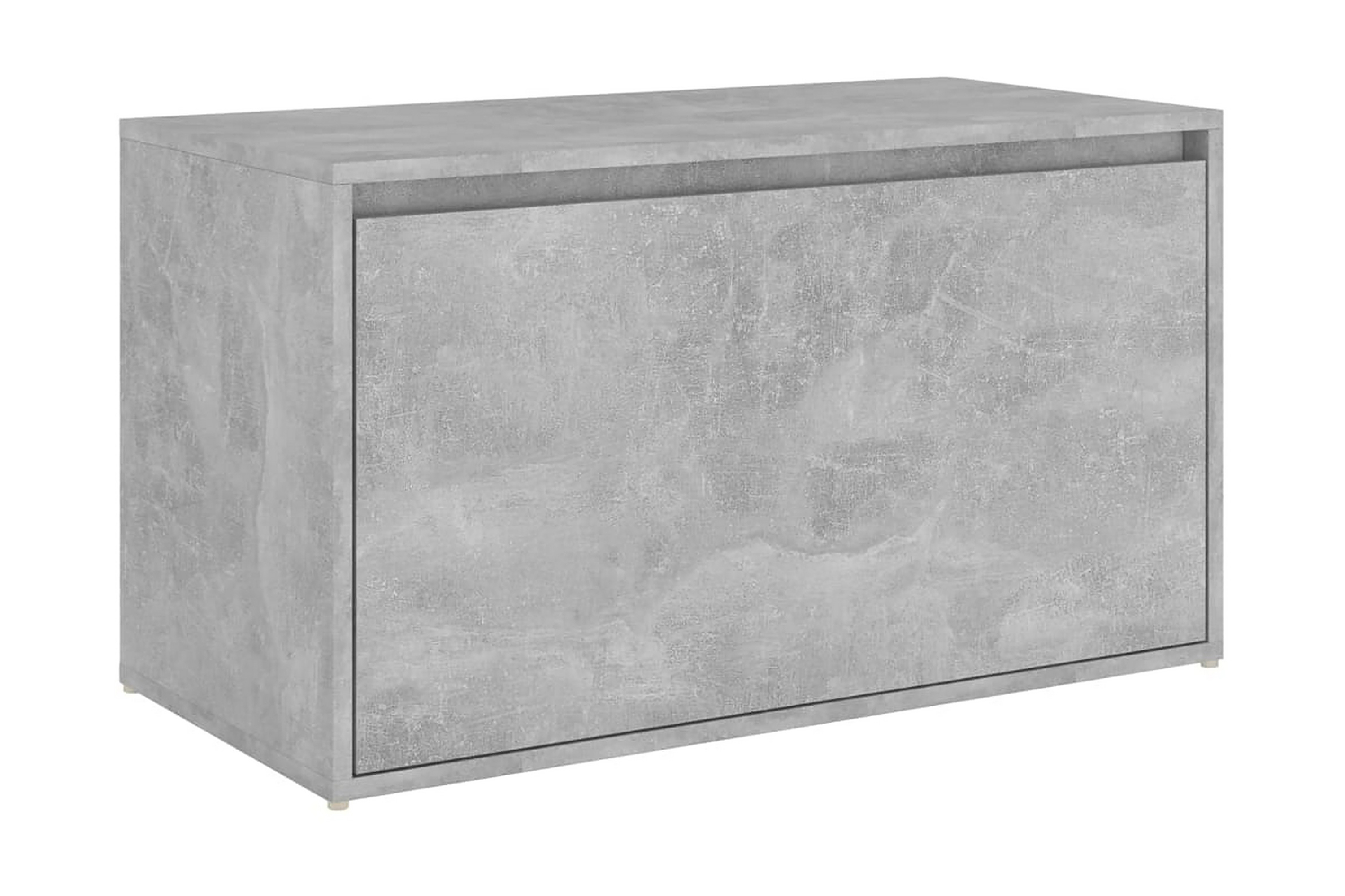 Hallbänk betonggrå 80x40x45 cm spånskiva – Grå