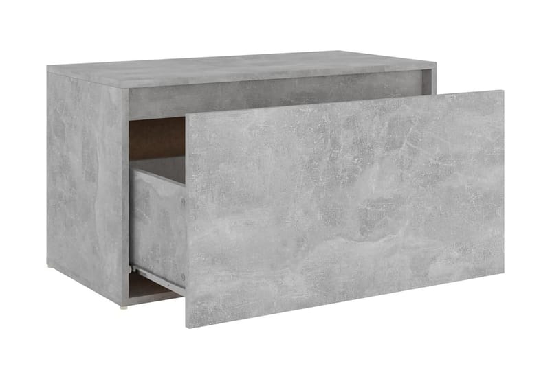 Hallbänk betonggrå 80x40x45 cm spånskiva - Grå - Sittbänk