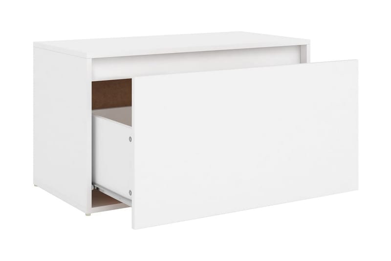 Hallbänk vit 80x40x45 cm spånskiva - Vit - Möbler - Vardagsrum - Stolar & sittmöbler - Sittbänk