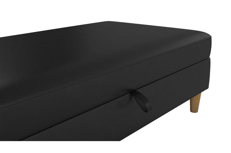 HARTFORD Sittbänk 130 cm Konstläer/Svart - Dorel Home - Möbler - Vardagsrum - Stolar & sittmöbler - Sittbänk