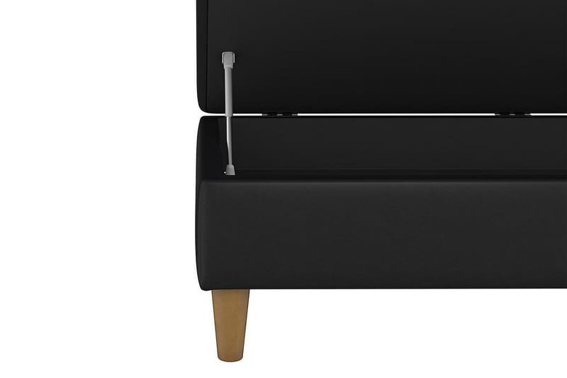 HARTFORD Sittbänk 130 cm Konstläer/Svart - Dorel Home - Möbler - Vardagsrum - Stolar & sittmöbler - Sittbänk