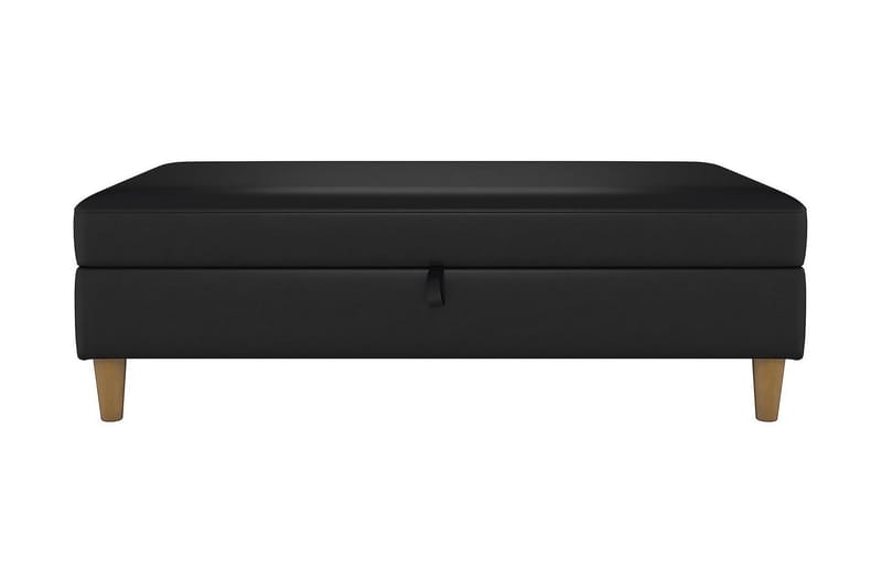 HARTFORD Sittbänk 130 cm Konstläer/Svart - Dorel Home - Möbler - Vardagsrum - Stolar & sittmöbler - Sittbänk