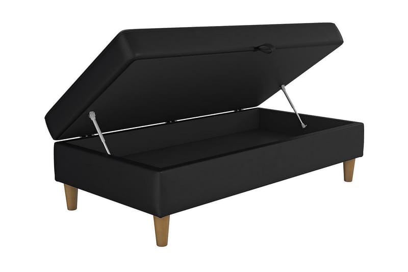 HARTFORD Sittbänk 130 cm Konstläer/Svart - Dorel Home - Möbler - Vardagsrum - Stolar & sittmöbler - Sittbänk