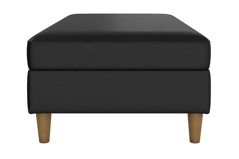 HARTFORD Sittbänk 130 cm Konstläer/Svart - Dorel Home - Möbler - Vardagsrum - Stolar & sittmöbler - Sittbänk