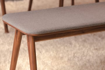 HULSIG Sittbänk - Smal träbänk 150 cm hall kök - Massiv Ek Brun - Möbler - Vardagsrum - Stolar & sittmöbler - Sittbänk
