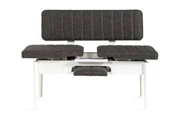 Idehult Bänk 85 cm - Vit/Antracit - Möbler - Vardagsrum - Stolar & sittmöbler - Sittbänk
