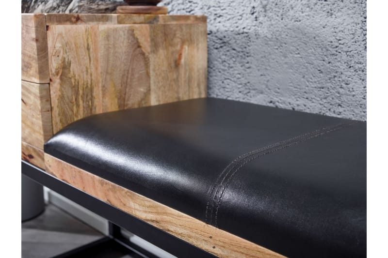KARATYR Sittbänk 100 cm Brun - Möbler - Vardagsrum - Stolar & sittmöbler - Sittbänk