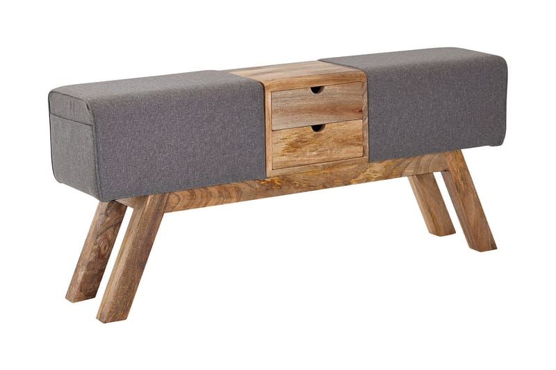KARATYR Sittbänk 120 cm Brun - Möbler - Vardagsrum - Stolar & sittmöbler - Sittbänk