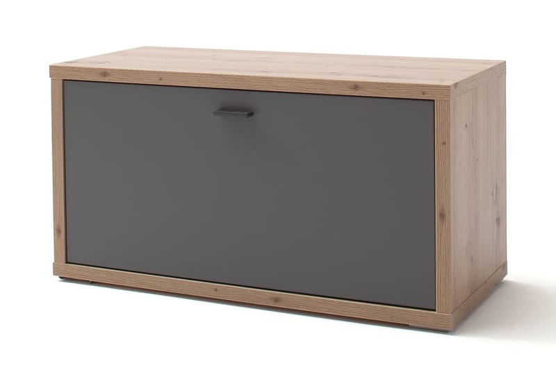 LEMOORE Sittbänk 86 cm Grå/Natur - Möbler - Vardagsrum - Stolar & sittmöbler - Sittbänk