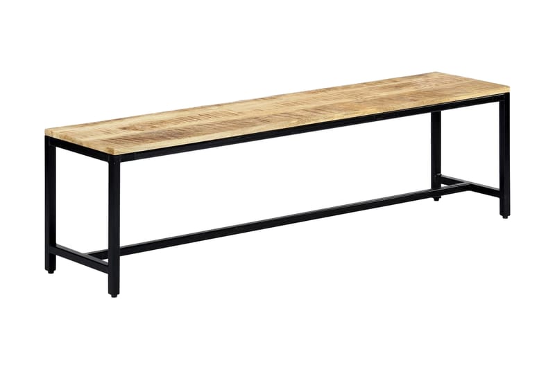 Matbänk 160 cm massivt grovt mangoträ - Brun - Möbler - Vardagsrum - Stolar & sittmöbler - Sittbänk