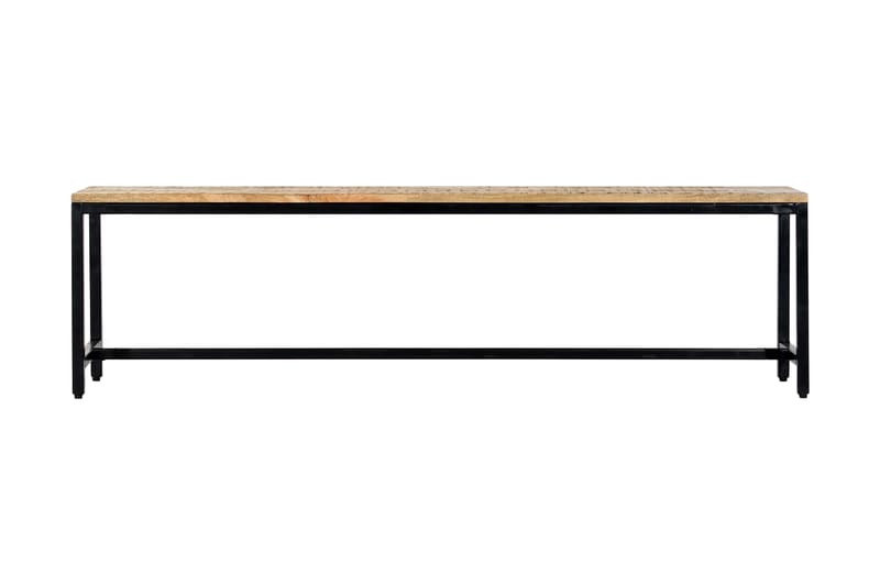 Matbänk 160 cm massivt grovt mangoträ - Brun - Möbler - Vardagsrum - Stolar & sittmöbler - Sittbänk