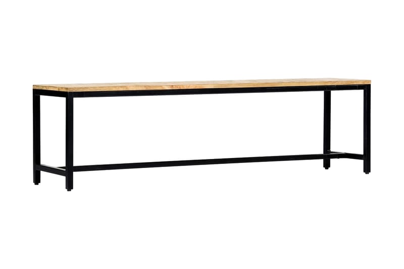 Matbänk 160 cm massivt grovt mangoträ - Brun - Möbler - Vardagsrum - Stolar & sittmöbler - Sittbänk
