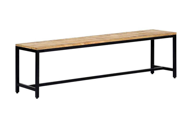 Matbänk 160 cm massivt grovt mangoträ - Brun - Möbler - Vardagsrum - Stolar & sittmöbler - Sittbänk