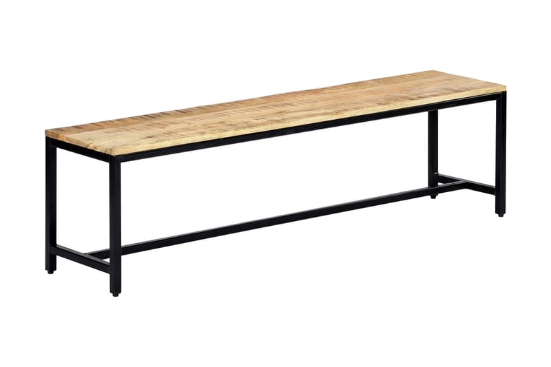 Matbänk 160 cm massivt grovt mangoträ - Brun - Möbler - Vardagsrum - Stolar & sittmöbler - Sittbänk