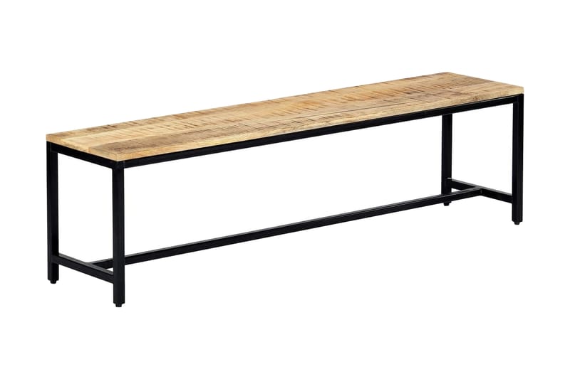 Matbänk 160 cm massivt grovt mangoträ - Brun - Möbler - Vardagsrum - Stolar & sittmöbler - Sittbänk