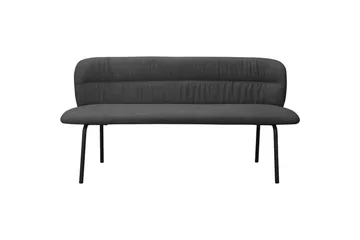 Matbänk Casey Grå - Grå - Möbler - Vardagsrum - Stolar & sittmöbler - Sittbänk - Bänk med ryggstöd