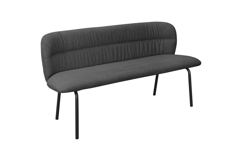 Matbänk Casey Grå - Grå - Möbler - Vardagsrum - Stolar & sittmöbler - Sittbänk - Bänk med ryggstöd