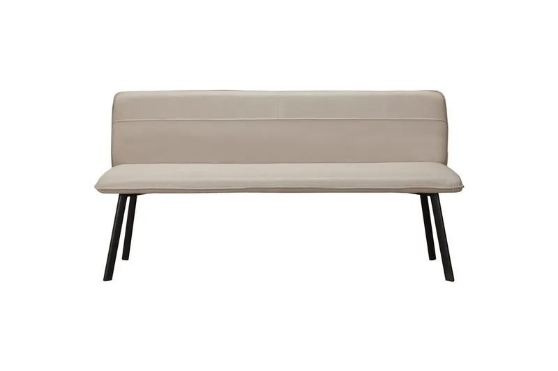 Matbänk Taylor Kräm - Kräm - Möbler - Vardagsrum - Stolar & sittmöbler - Sittbänk - Bänk med ryggstöd