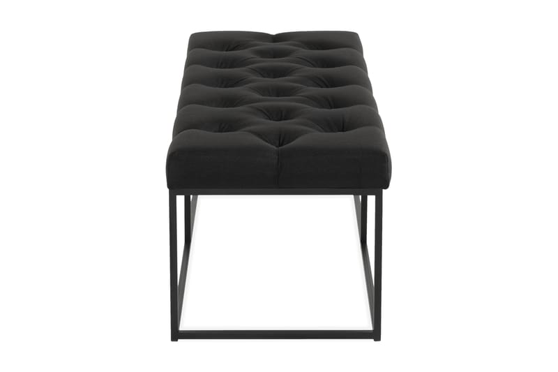 NOVELLA Sittbänk 120 cm Djuphäftad Svart - Möbler - Vardagsrum - Stolar & sittmöbler - Sittbänk