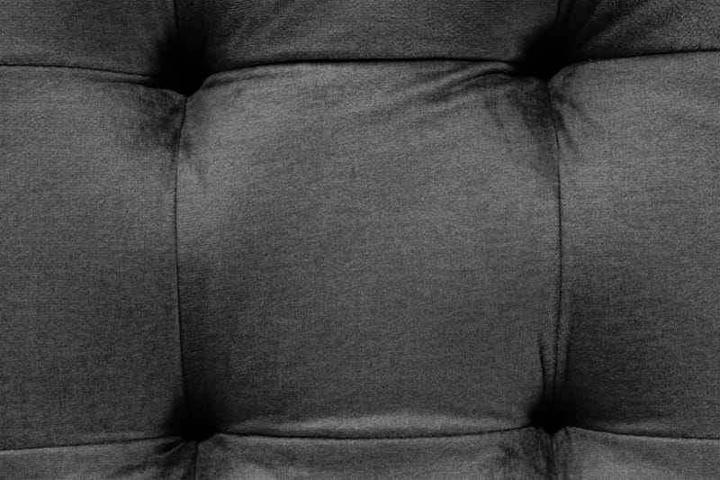 NOVELLA Sittbänk 120 cm Rutig Grå/Sammet - Mörkgrå - Möbler - Vardagsrum - Stolar & sittmöbler - Sittbänk