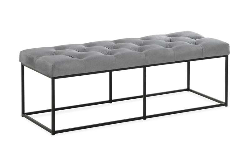 NOVELLA Sittbänk 120 Djuphäftad Grå - Möbler - Vardagsrum - Stolar & sittmöbler - Sittbänk