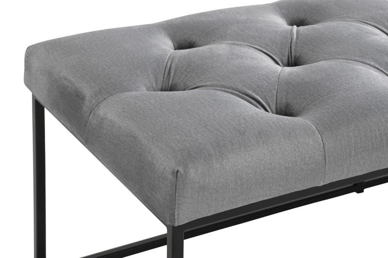 NOVELLA Sittbänk 120 Djuphäftad Grå - Möbler - Vardagsrum - Stolar & sittmöbler - Sittbänk
