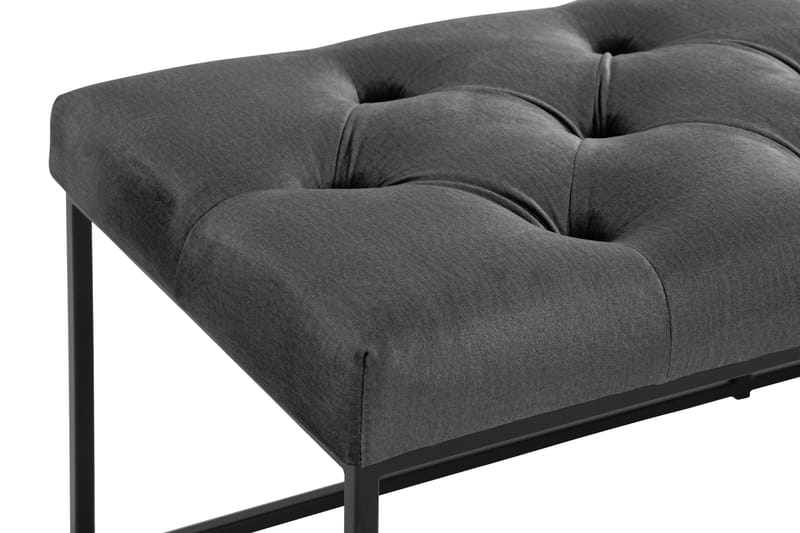 NOVELLA Sittbänk 120 Djuphäftad Mörkgrå - Mörkgrå - Möbler - Vardagsrum - Stolar & sittmöbler - Sittbänk