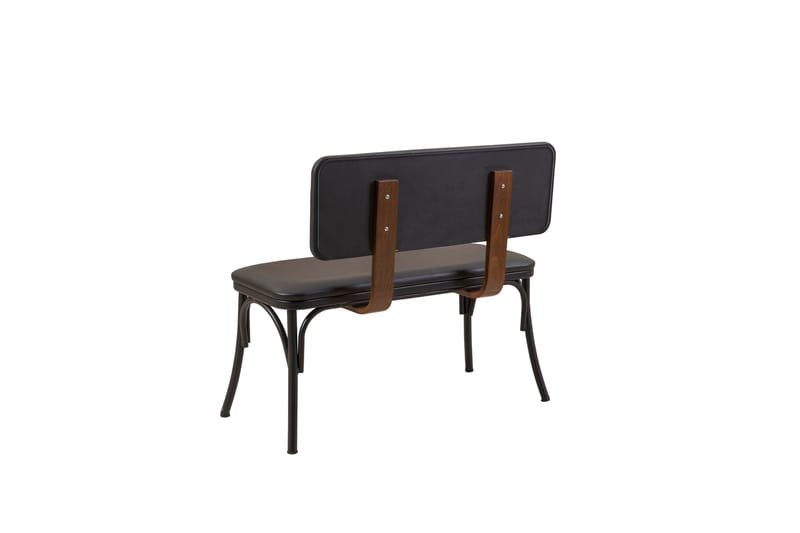 OLIVER Sittbänk 100x41 cm Svart - Möbler - Vardagsrum - Stolar & sittmöbler - Sittbänk - Bänk med ryggstöd