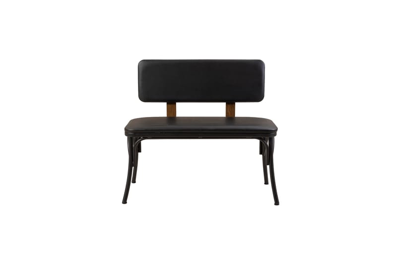 OLIVER Sittbänk 100x41 cm Svart - Möbler - Vardagsrum - Stolar & sittmöbler - Sittbänk - Bänk med ryggstöd