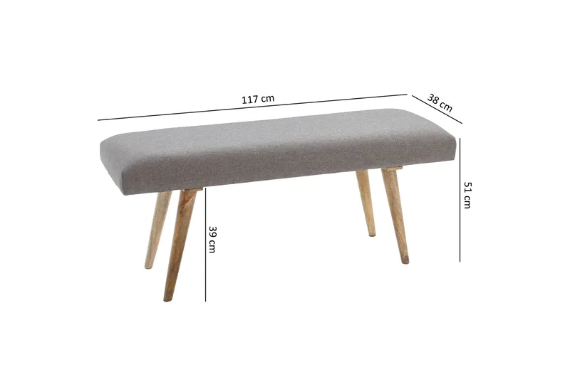 Peotter Sittbänk - Grå - Möbler - Vardagsrum - Stolar & sittmöbler - Sittbänk