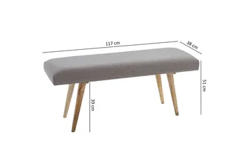 Peotter Sittbänk - Grå - Möbler - Vardagsrum - Stolar & sittmöbler - Sittbänk