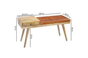 Peotter Sittbänk - Trä/natur - Möbler - Vardagsrum - Stolar & sittmöbler - Sittbänk
